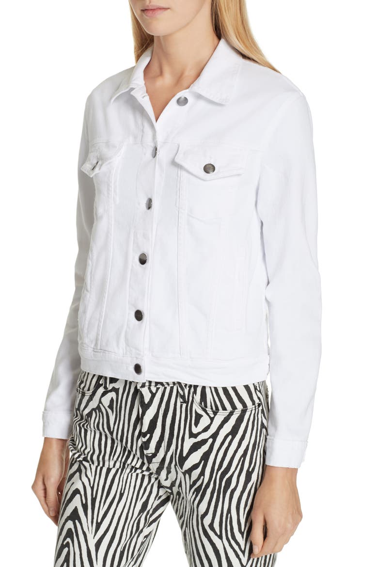 Le Vintage Denim Jacket, Alternate, color, BLANC