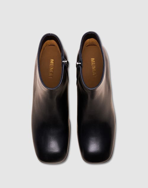 Mi/mai Tadao Low Heel Ankle Boot In Black