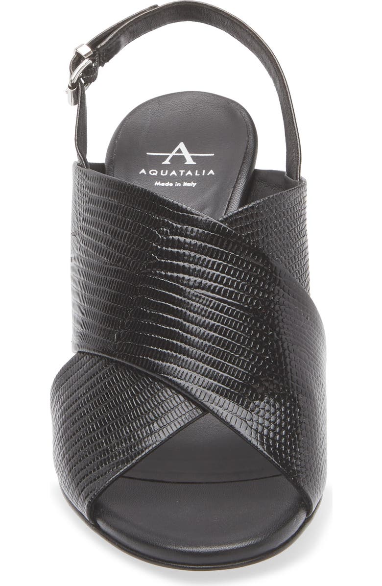 Aquatalia Catarina Embossed Leather Slingback Sandal, Alternate, color,