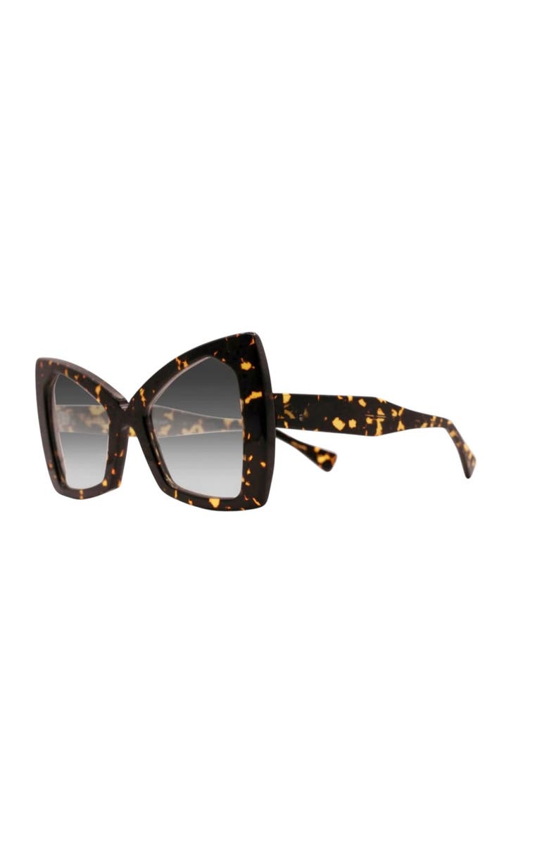 Tribal ëyës Monarch Cat Eye 52mm Sunglasses, Alternate, color, Black