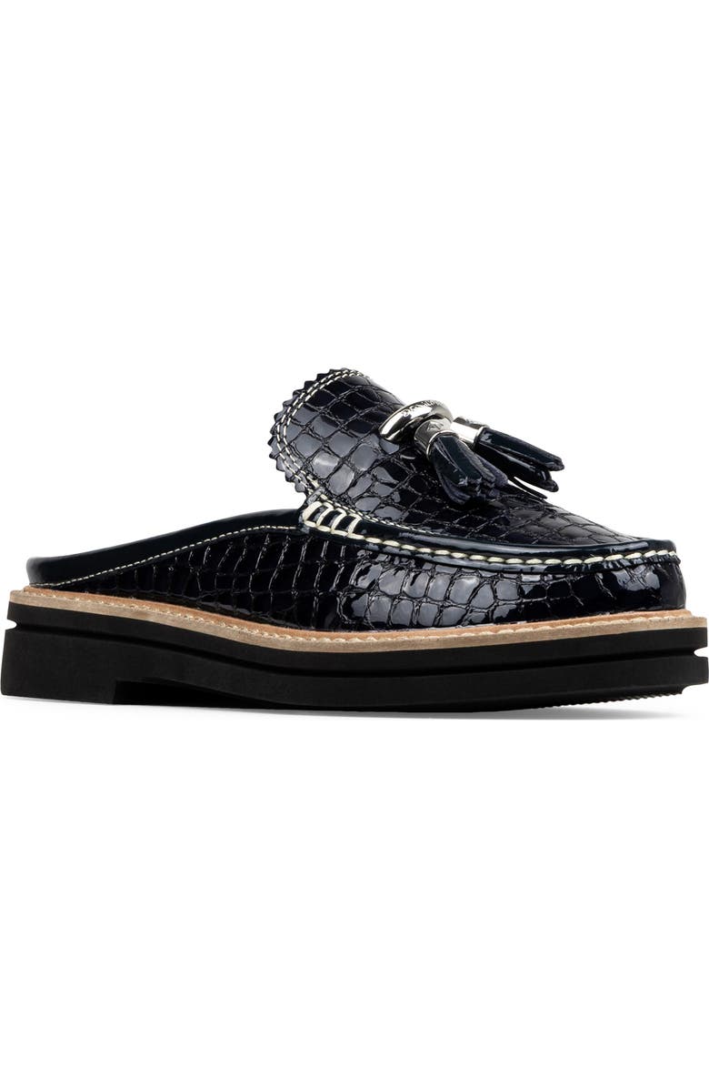 Donald Pliner Mule Tassel Loafer, Main, color, Navy