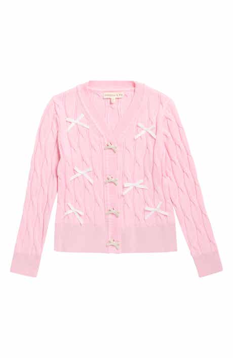 Kids' Tack On Bow Cardigan