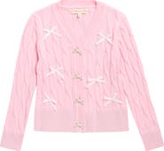 MARGAUX AND LEXI Kids' Tack On Bow Cardigan