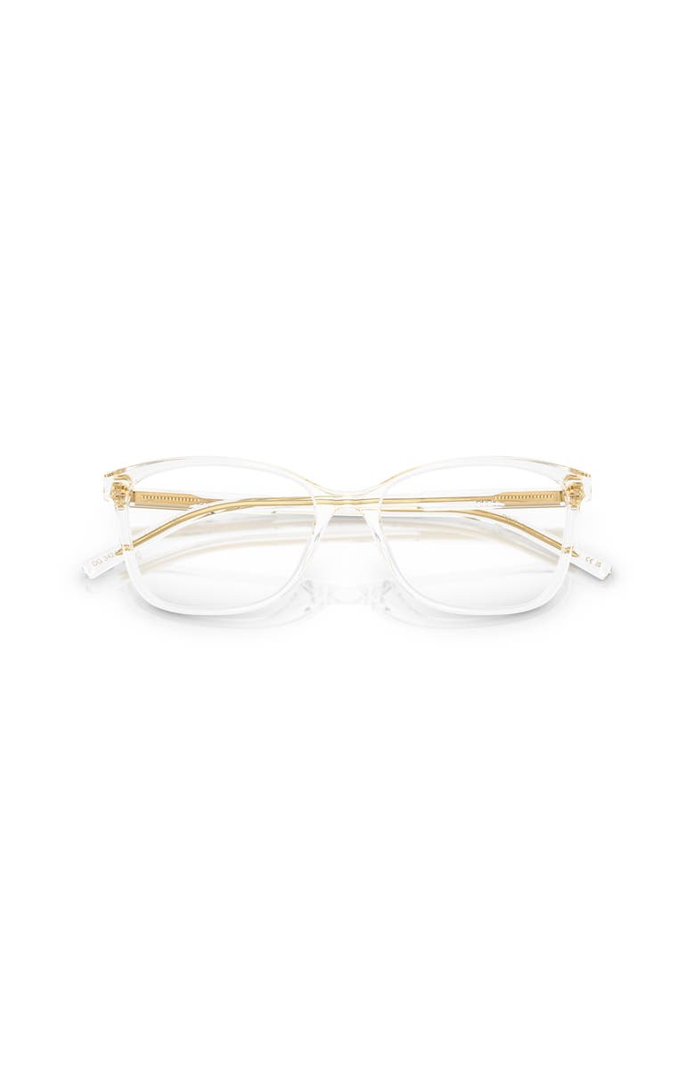 Dolce&Gabbana 52mm Rectangle optical glasses, Alternate, color, Transparent