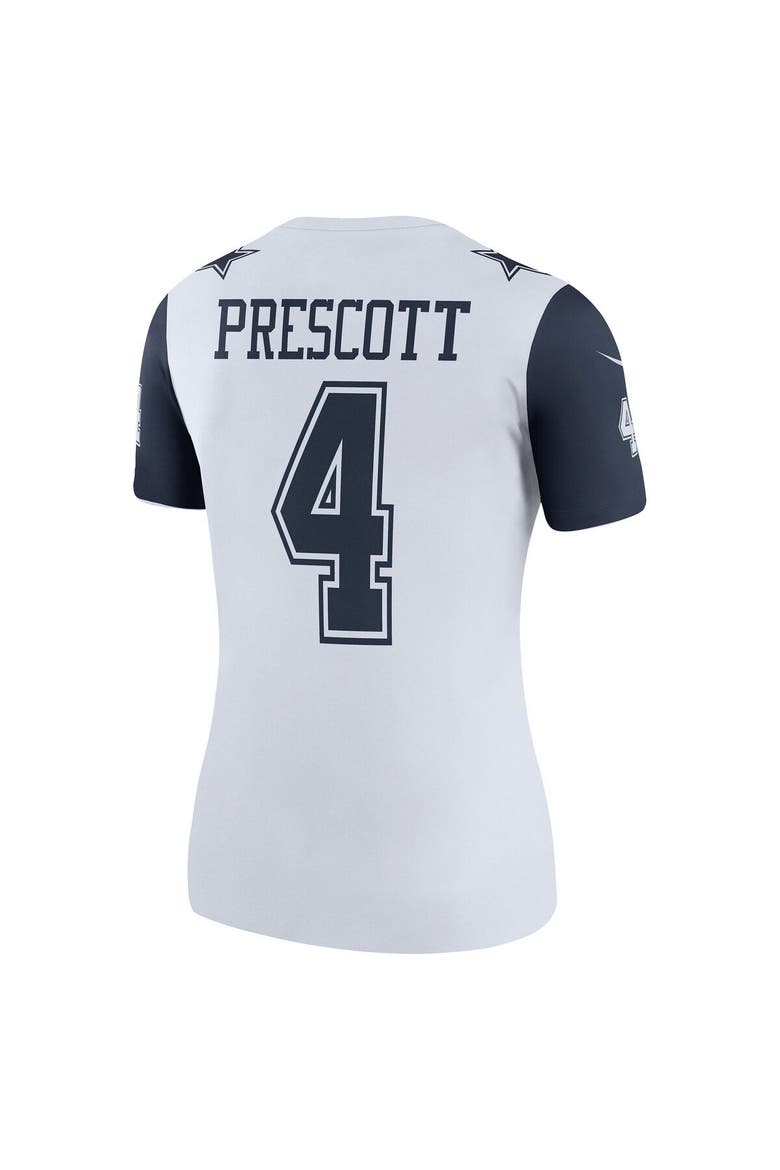 Women's Nike Dak Prescott  White Dallas Cowboys Legend Player Performance Top, Alternate, color, White