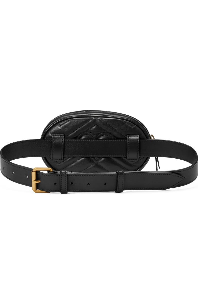 Gucci GG Matelassé Leather Belt Bag, Alternate, color,