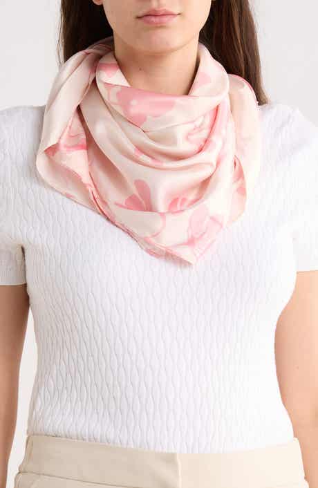 NORDSTROM RACK Floral Satin Scarf
