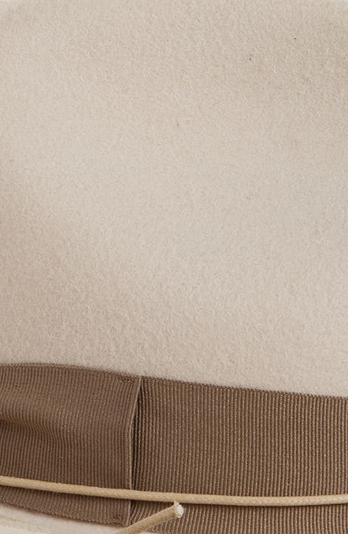 René Mantilla, New York Maison Wool Felt Fedora In Brown