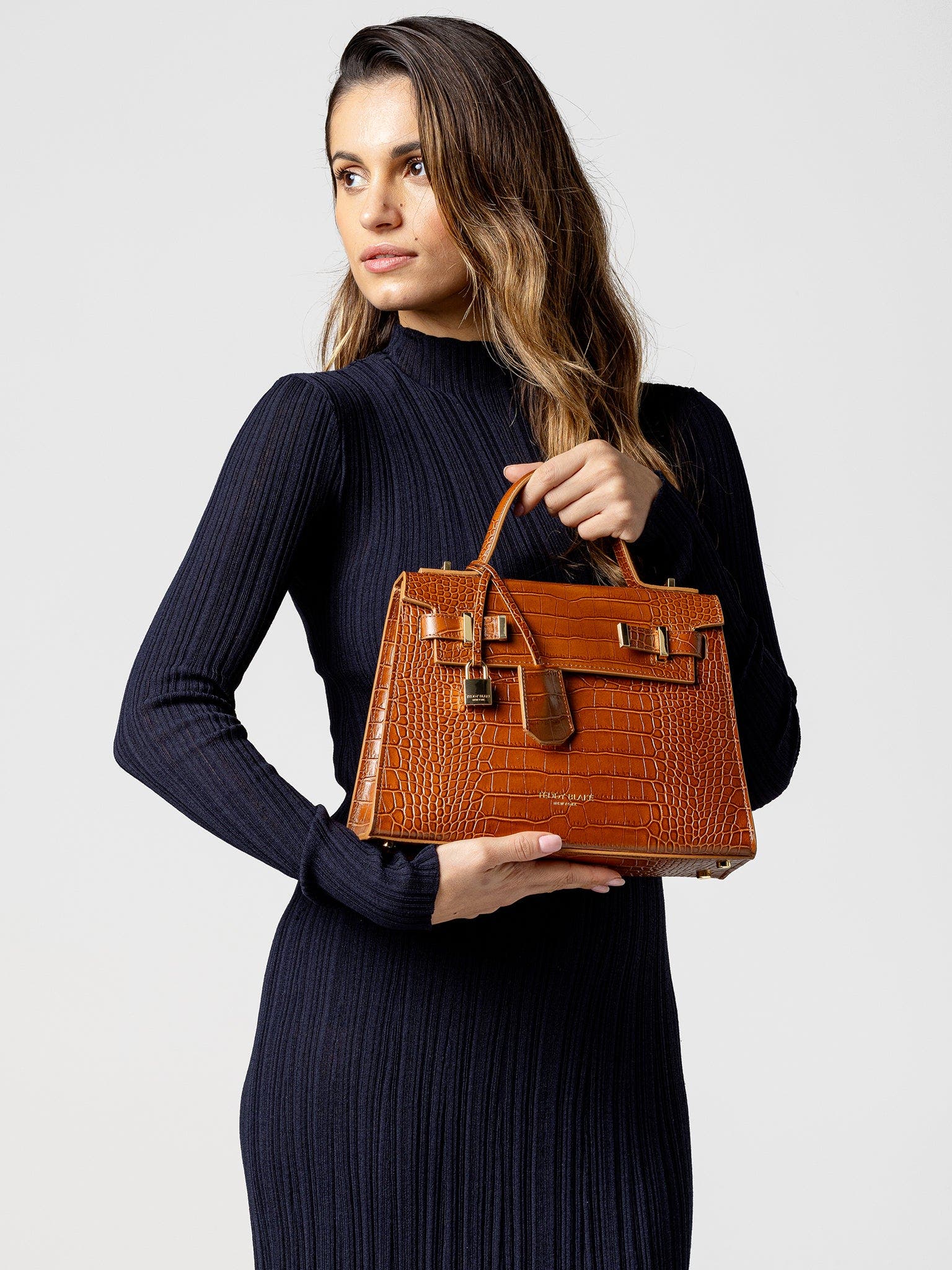 Ava Croco  11", Alternate, color, Camel Brown