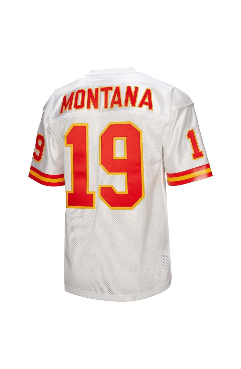 Mitchell & Ness Men's Mitchell & Ness Joe Montana White Kansas City Chiefs 1994 Authentic Throwback Retired Player Jersey, Alternate, color, White