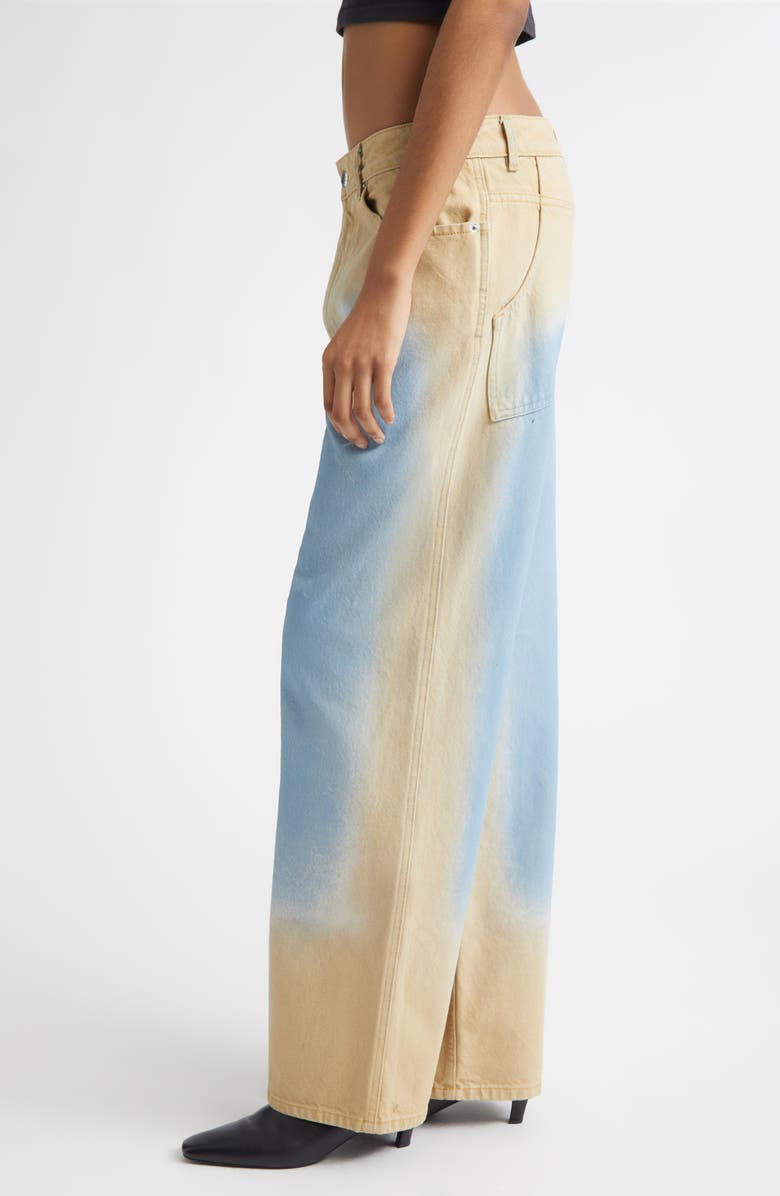 Eckhaus Latta Wide Leg Jeans, Alternate, color, Sandbar