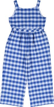 Florence Eiseman Plaid Seersucker Jumpsuit