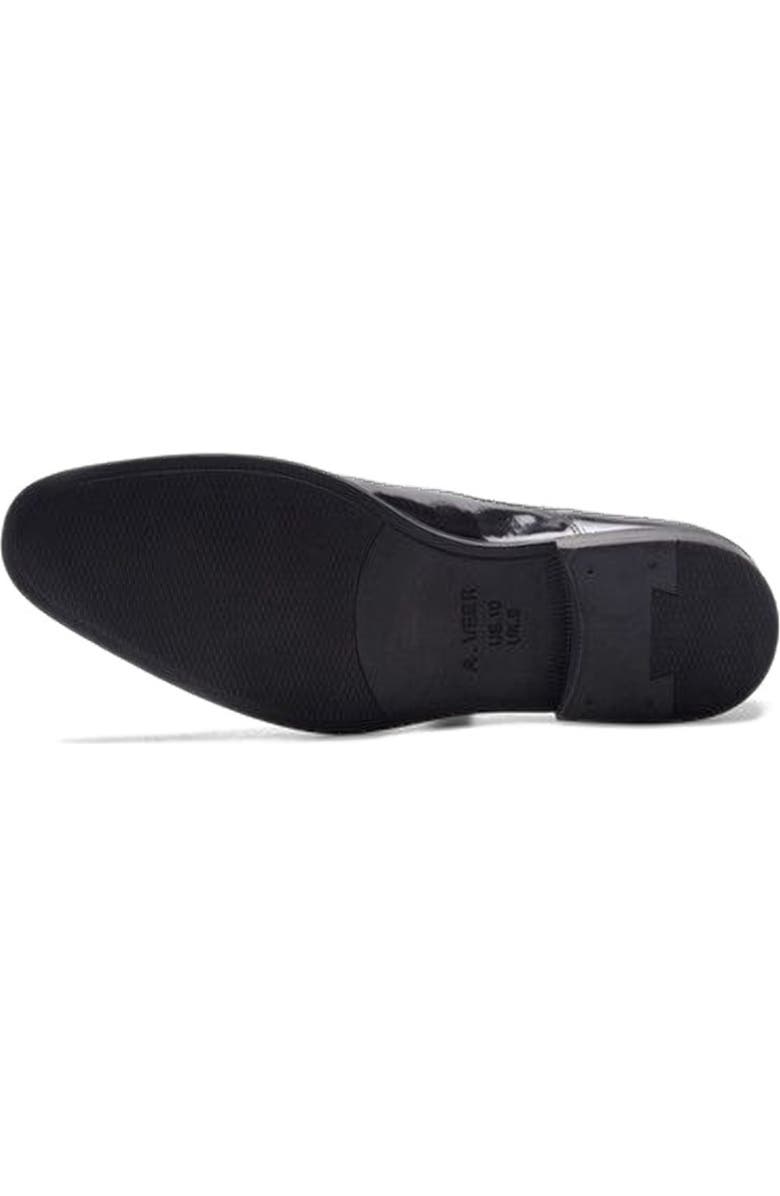 A. Veer Nero Cap-toe Oxford, Alternate, color, Black Leather