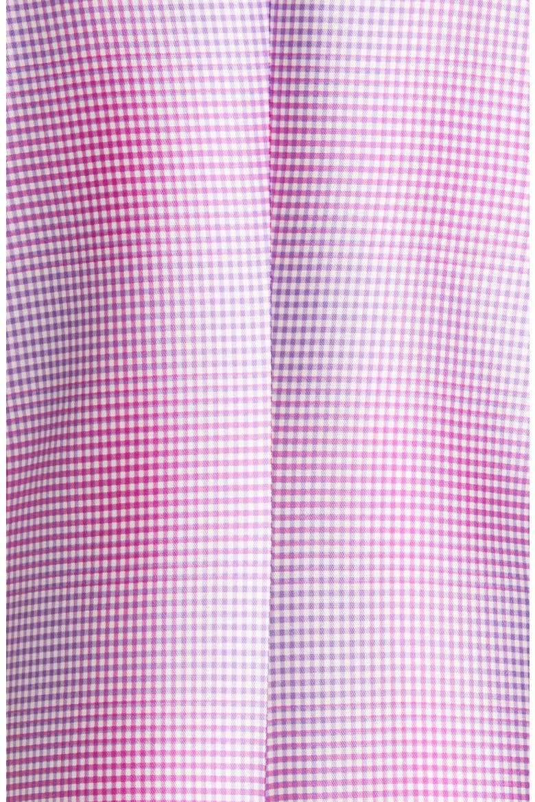 The Jessy Oversize Silk & Wool Mikado Blazer, Alternate, color, PURPLE GINGHAM