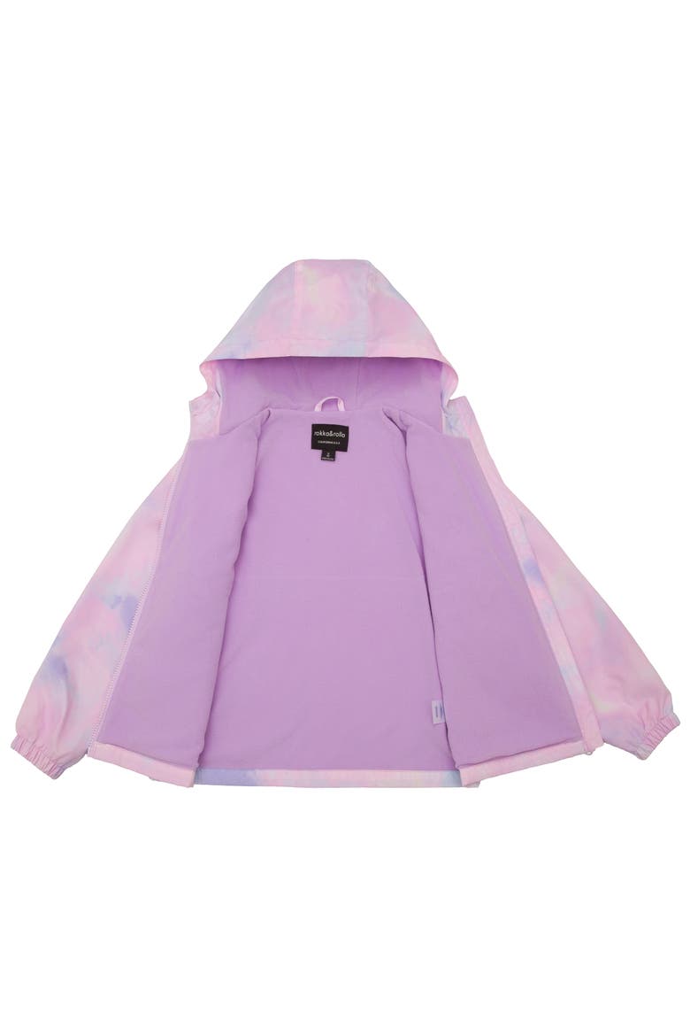Kids' Lightweight Fleece-Lined Windbreaker, Alternate, color, Purple