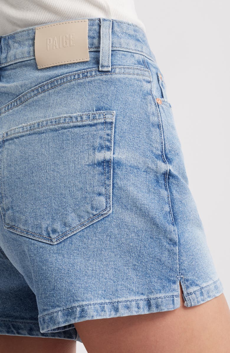 PAIGE Dani Ultra High Rise Denim Shorts, Alternate, color, Aniyah Distressed