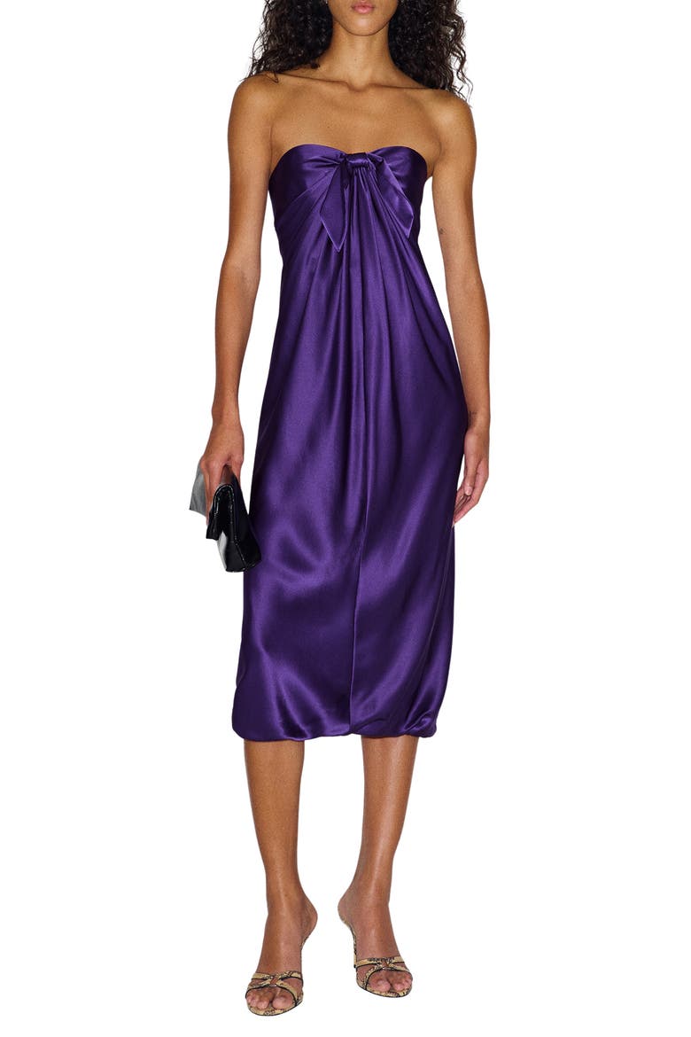 x Alexa Chung Radziwill Strapless Dress, Main, color, PURPLE
