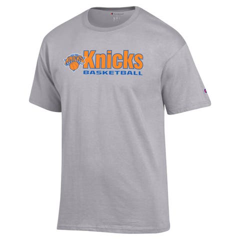 Men's Champion  Gray New York Knicks Jersey T-Shirt