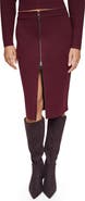 DKNY Zip Front Sweater Skirt