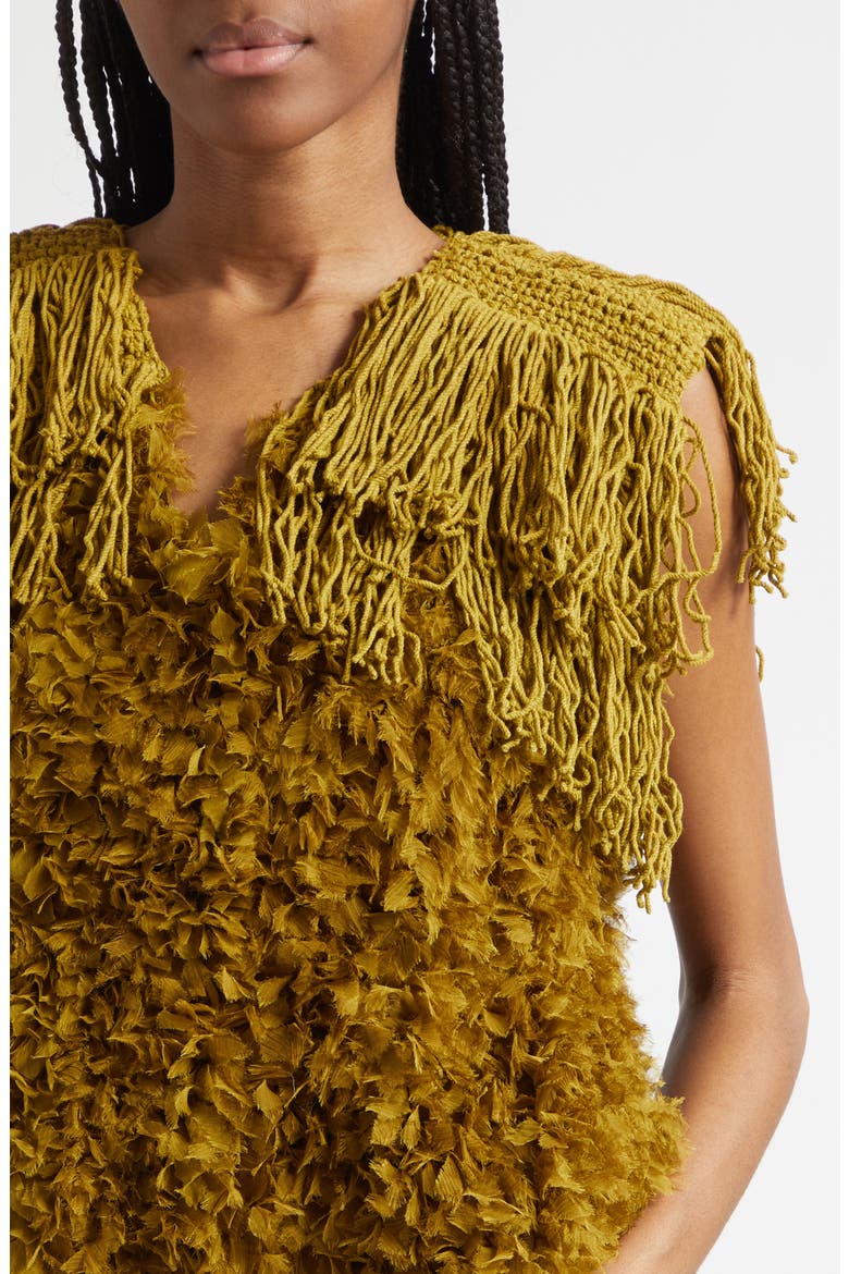 Bambola Mixed Media Top, Alternate, color, CUMIN