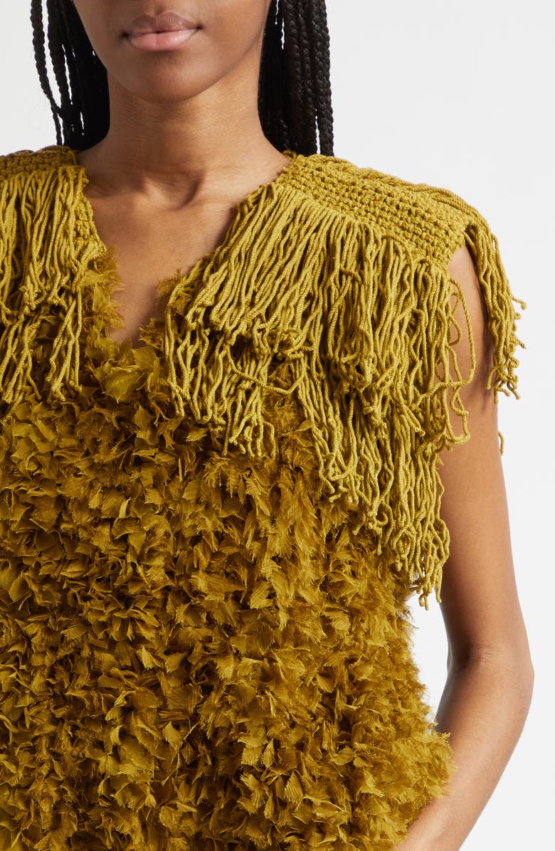 Diotima Bambola Mixed Media Top, Alternate, color, Cumin