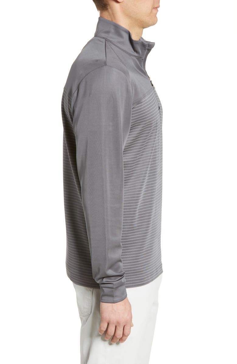 Cutter & Buck Traverse Stripe Quarter Zip Pullover, Alternate, color, Elemental Grey