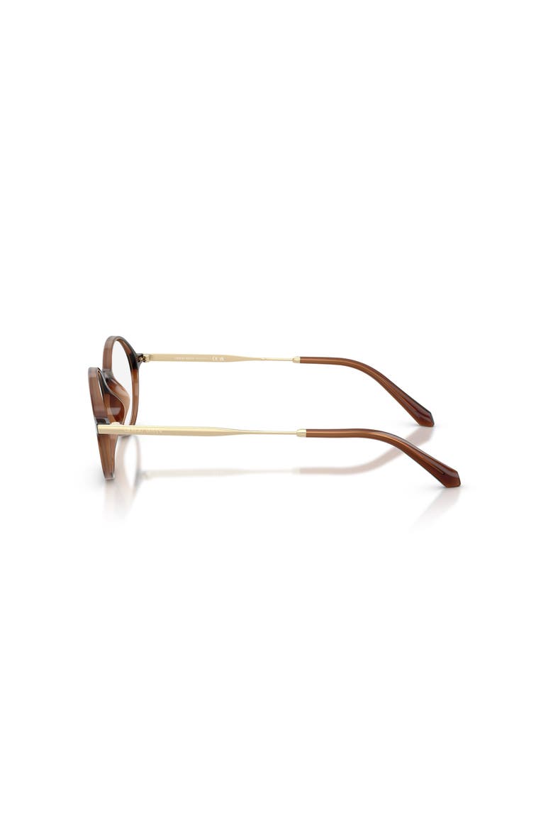 50mm Oval optical glasses, Alternate, color, Brown
