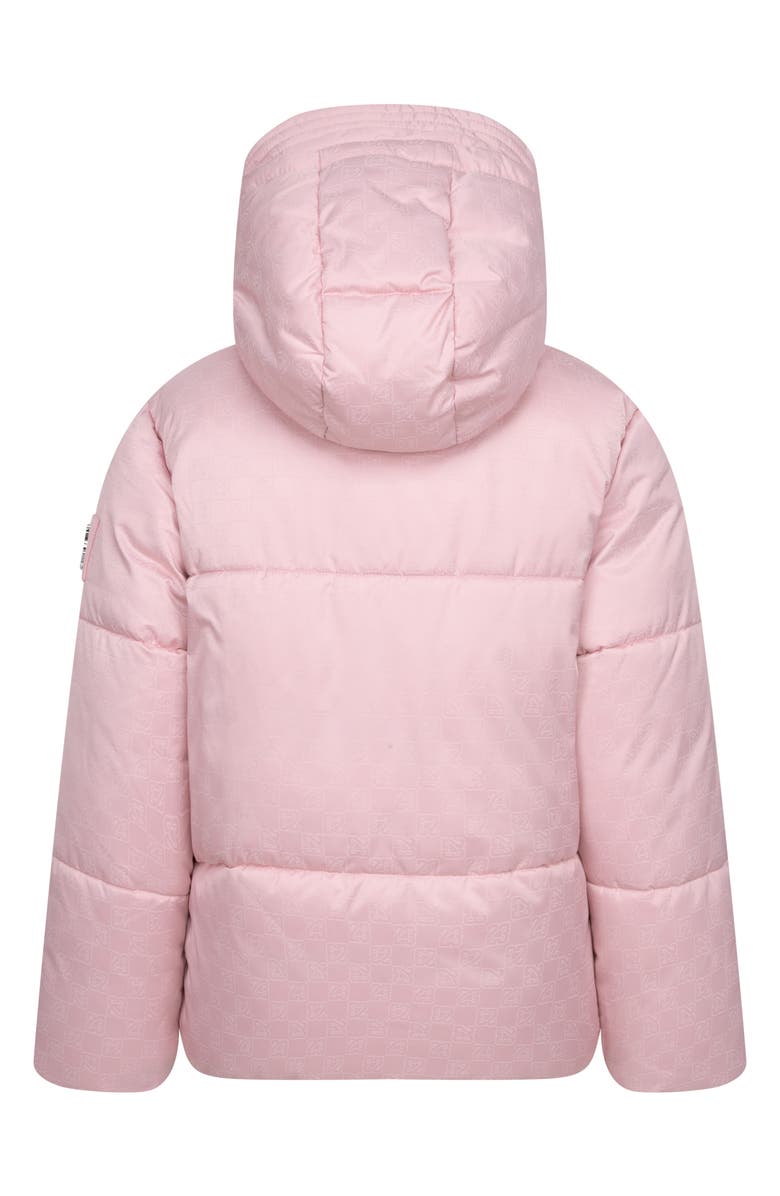 Jordan Kids' Hooded Puffer Jacket, Alternate, color, Pink Glaze