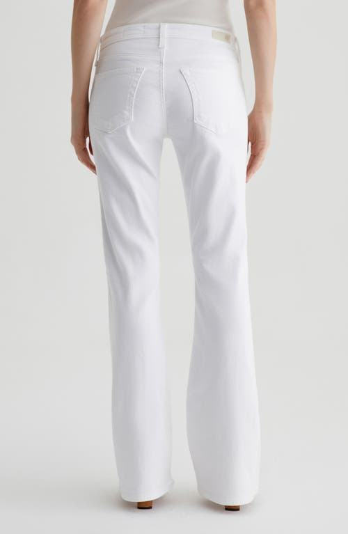 Ag Angel Low Rise Bootcut Jeans In Gallery White