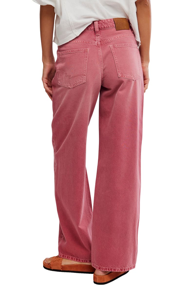 Free People Nia Exposed Button Boyfriend Jeans, Alternate, color, Baroque