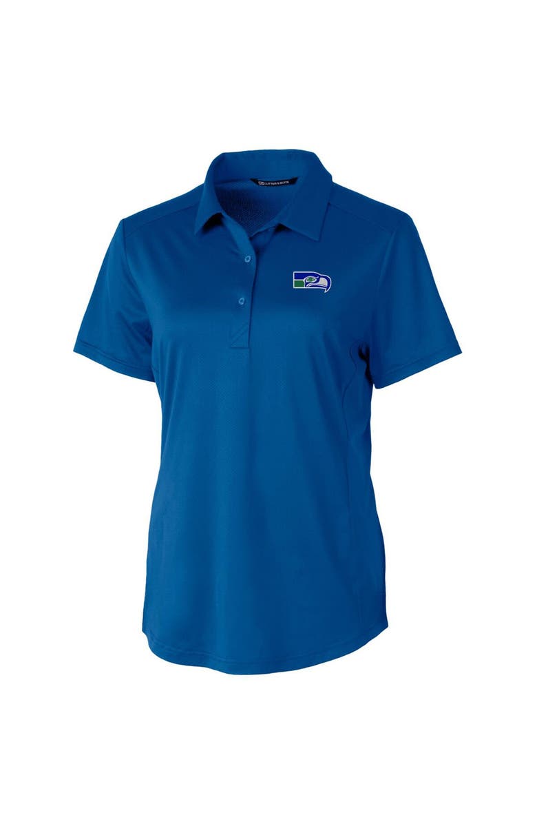 Cutter & Buck Women's Cutter & Buck Royal Seattle Seahawks Throwback Logo Prospect Textured Stretch Polo, Alternate, color, 