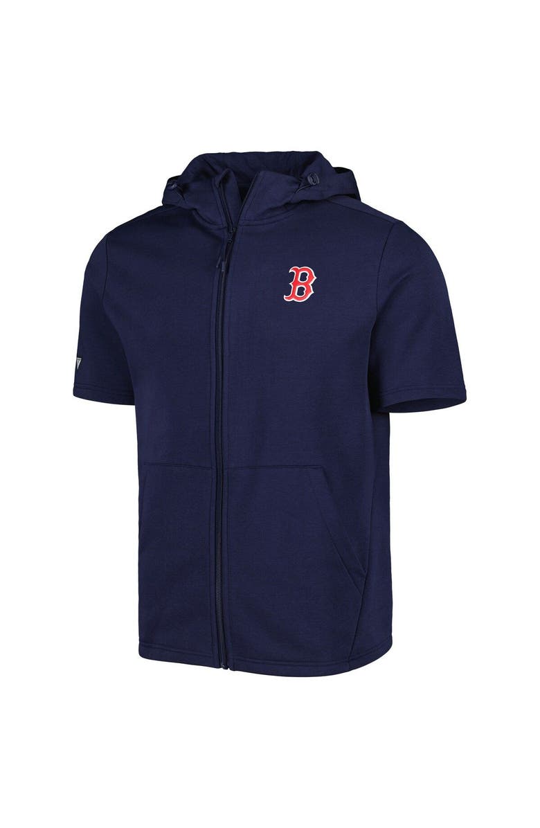 LEVELWEAR Men's Levelwear Navy Boston Red Sox Recruit Full-Zip Short Sleeve Hoodie, Alternate, color, Navy