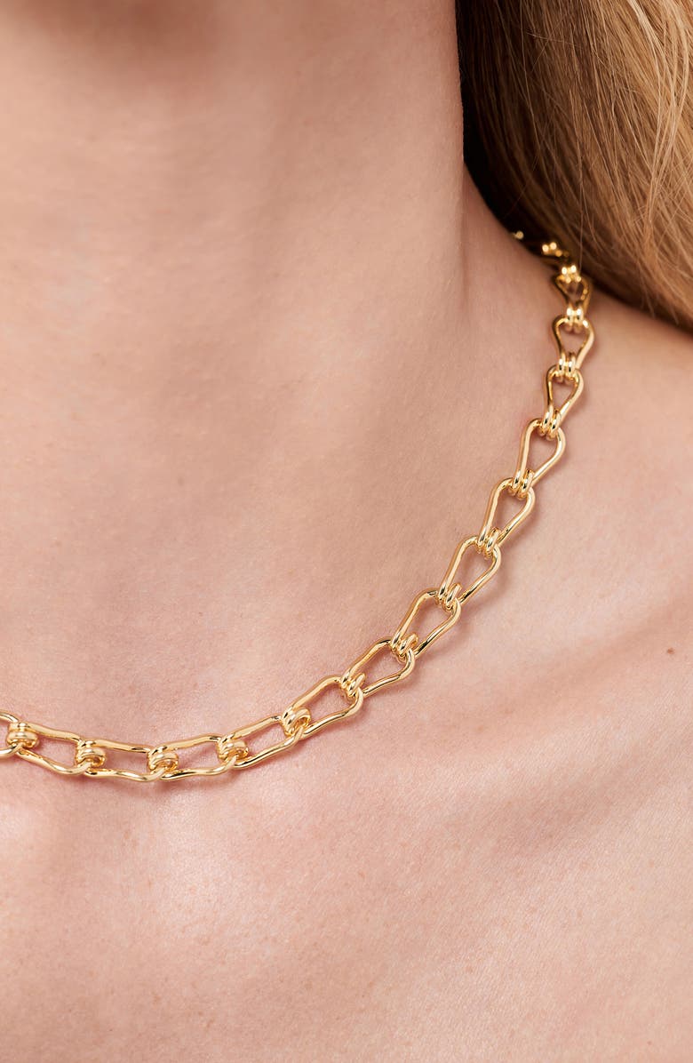 Ana Luisa Violet Chain Necklace, Alternate, color, Gold