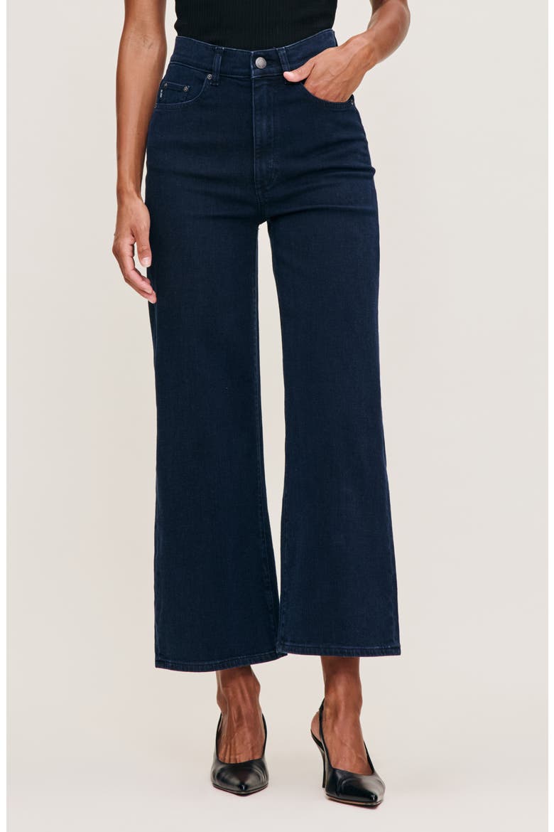 Hepburn High Waist Ankle Wide Leg Jeans, Main, color, FLATIRON VINTAGE