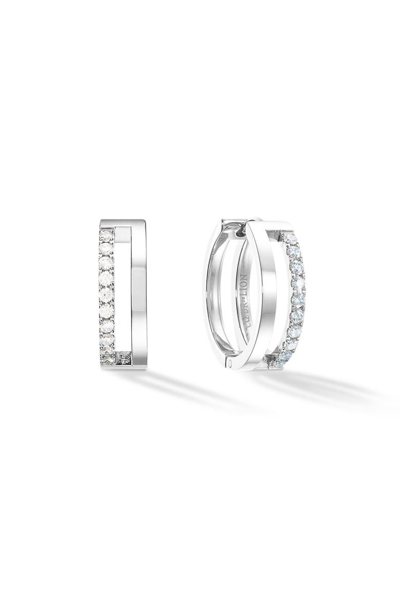 Eternal Unity Crystal Hoops, Main, color, Silver