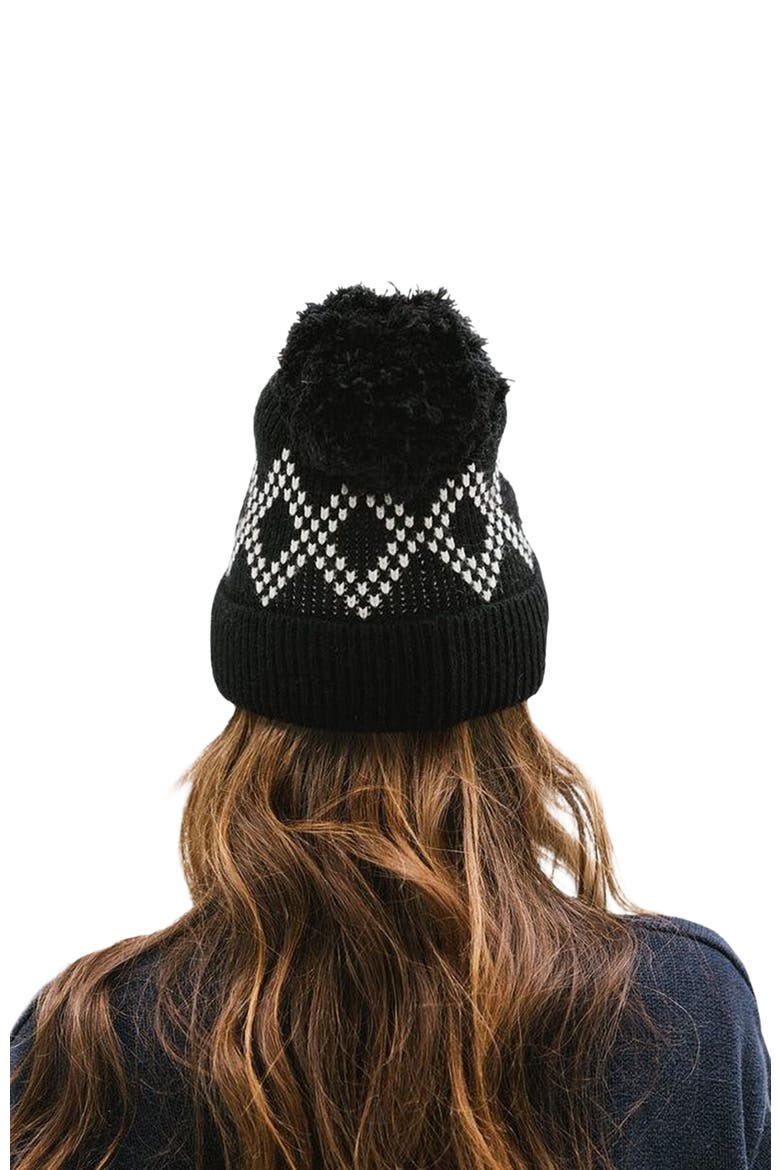 Elio Pom Beanie, Alternate, color, Black