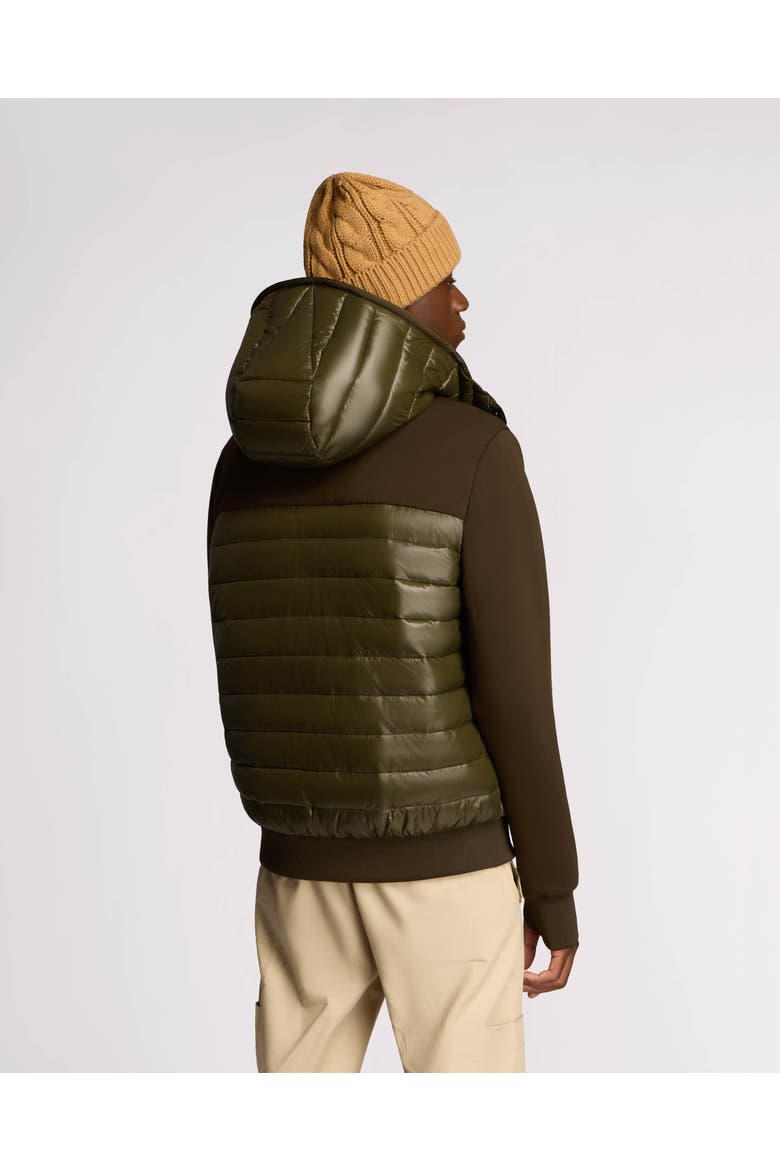 Nimbus Lightweight Mixed Media Hybrid Bomber Jacket, Alternate, color, Olive