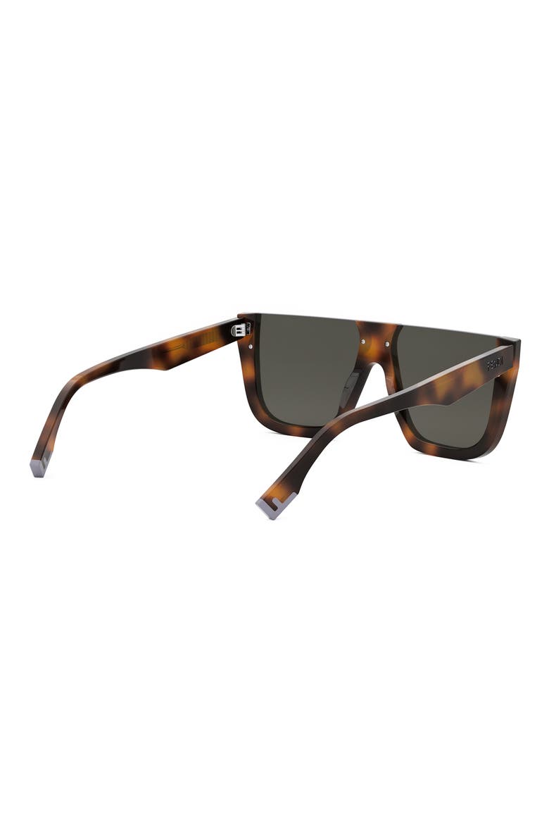 'Fendi Way Flat Top Sunglasses, Alternate, color, BLONDE HAVANA / SMOKE