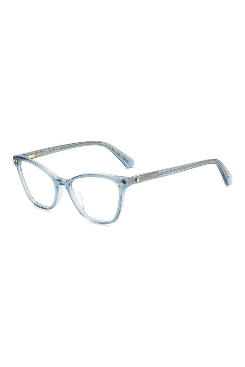 elora 50mm cat eye reading glasses, Alternate, color, CRYSTAL BLUE