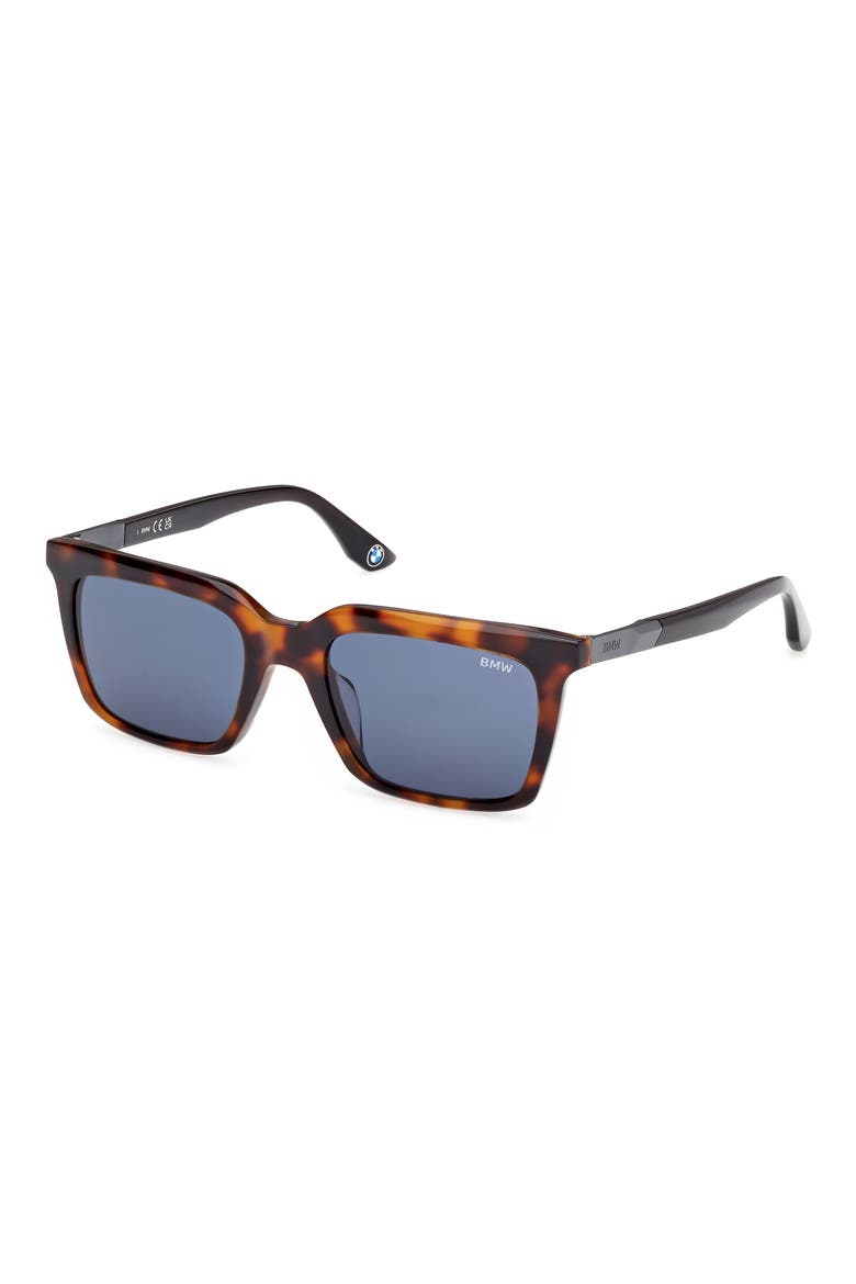 53mm Sunglasses, Alternate, color, BLONDE HAVANA / BLUE