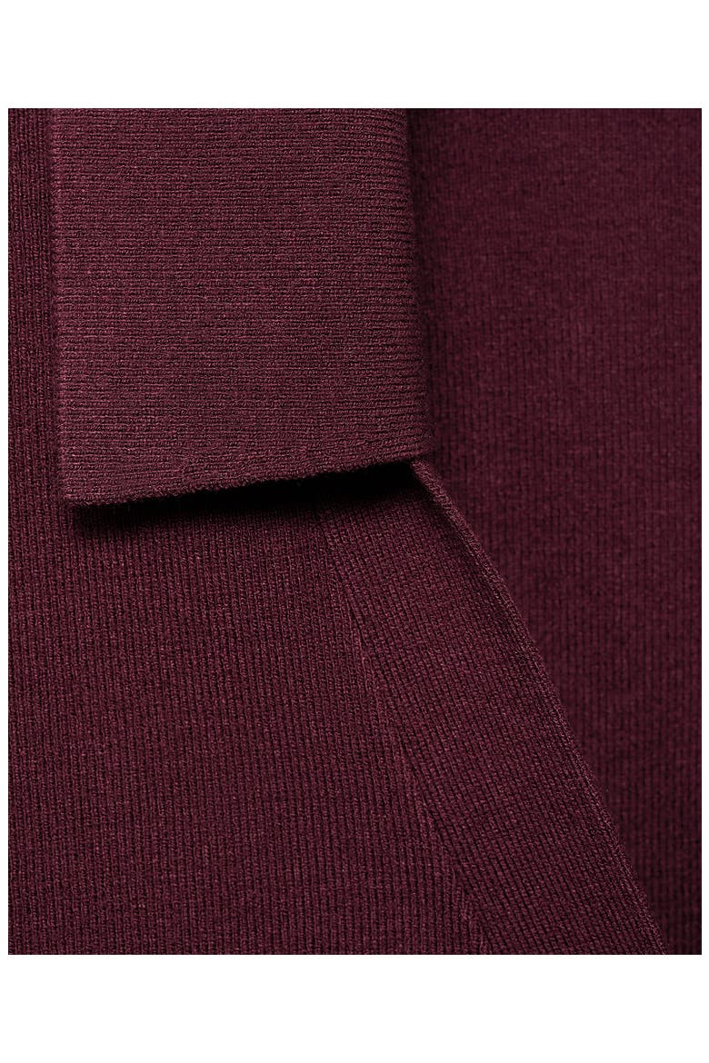 Rib Short Sleeve Polo Sweater, Alternate, color, WINE