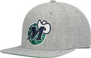 Mitchell & Ness Men's Mitchell & Ness Heathered Gray Dallas Mavericks Hardwood Classics Team 2.0 Snapback Hat