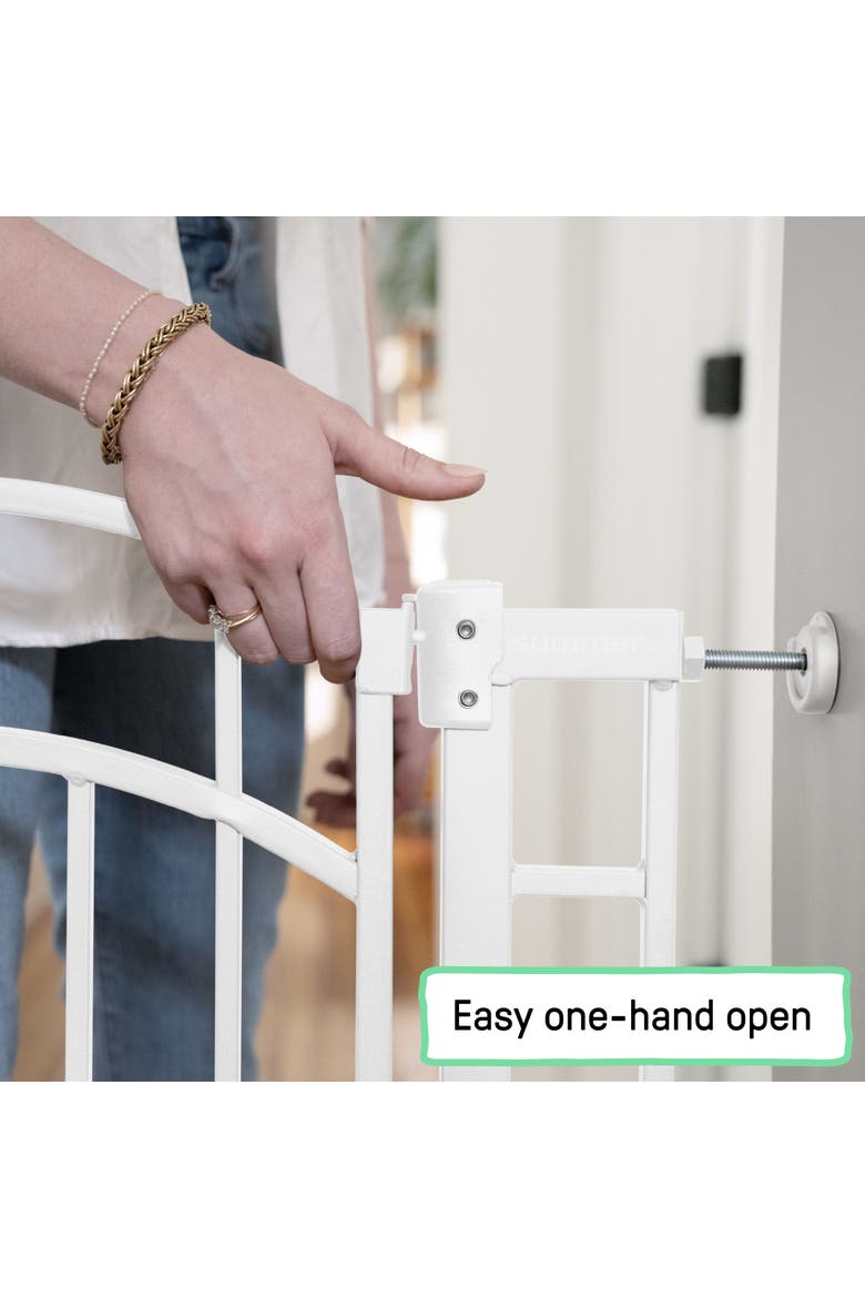 The Doorway 48W Series Baby and Dog Gate, Alternate, color, WHITE