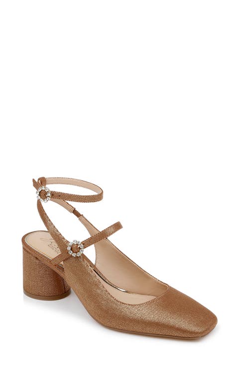 Keilani Ankle Strap Mary Jane Pump (Women)