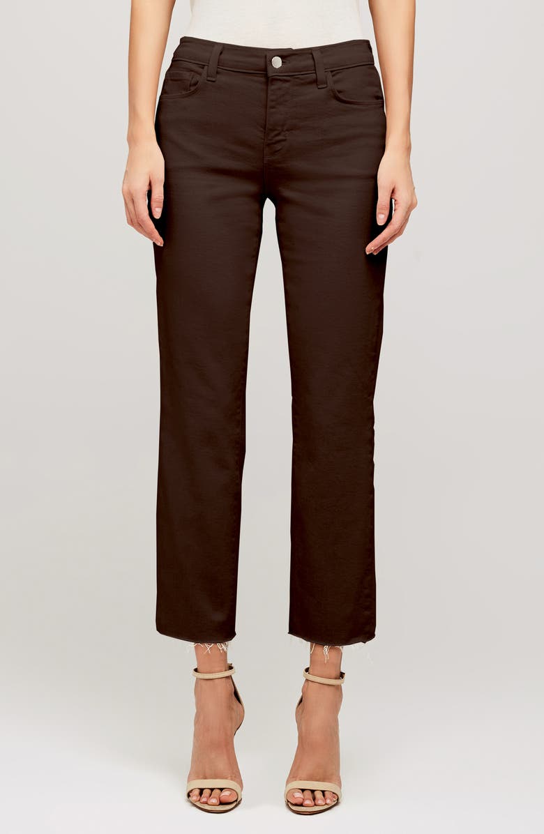 L'AGENCE Sada High Waist Crop Slim Jeans, Main, color,