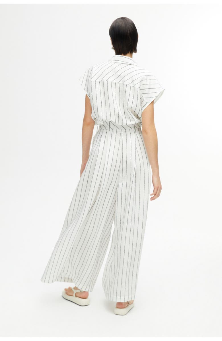 Nocturne Striped Wide Leg Pants, Alternate, color, 