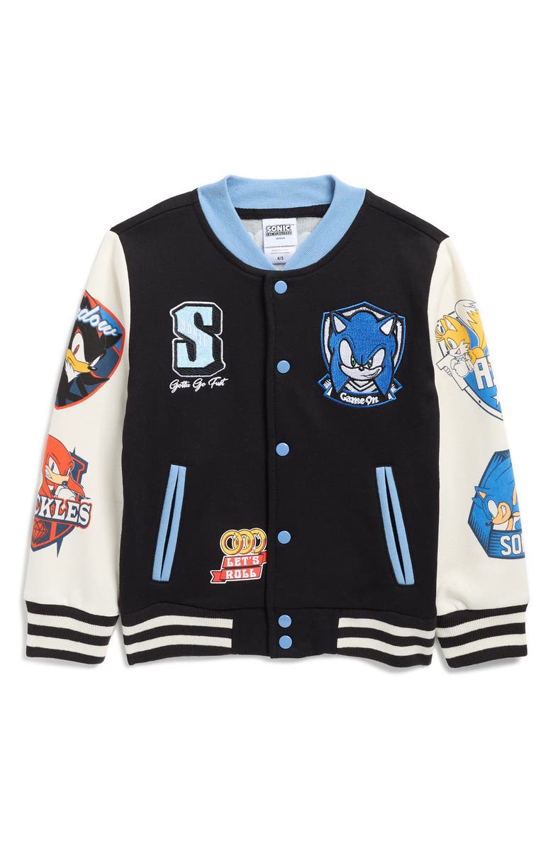 Freeze Kids' Sonic Varsity Jacket, Main, color, 