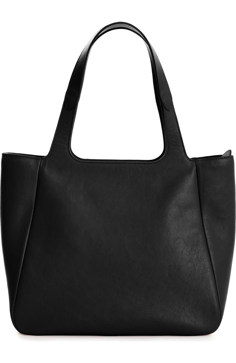 Velez Leather Tote Bag, Alternate, color, Black