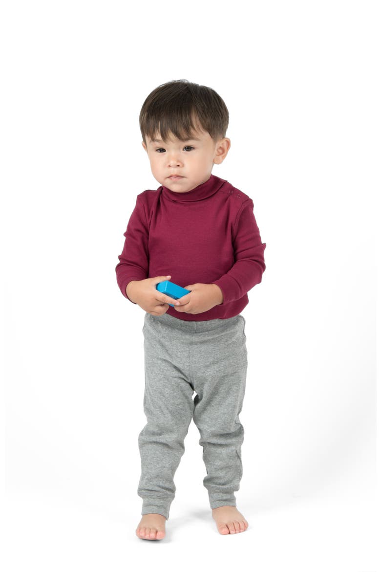 Baby Pants & Leggings Set, Navy Crawling Pant + Colored Legging, Alternate, color, Light Gray