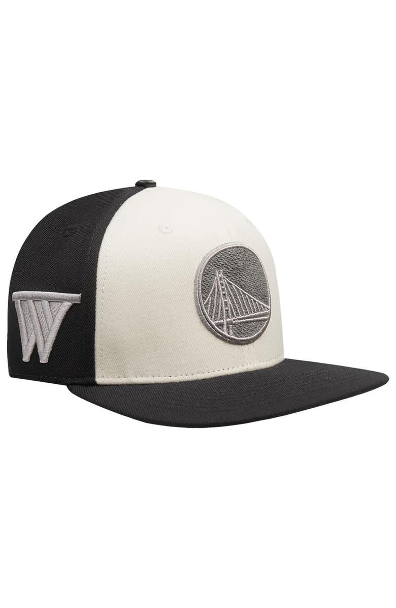 PRO STANDARD Men's Pro Standard  Cream Golden State Warriors French Terry Snapback Hat, Main, color, Cream